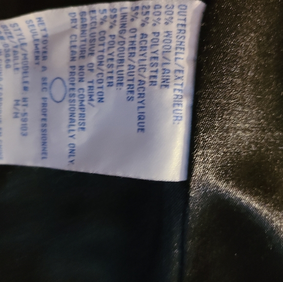 Sz M 3/4 Wool double breast coat - Picture 2 of 8